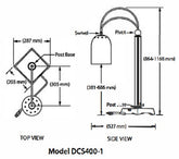 Freestanding Overhead Heat Lamp